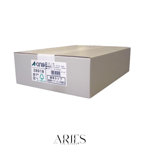 エーワン ラベルシール インクジェット A4 12面 500シート 28918