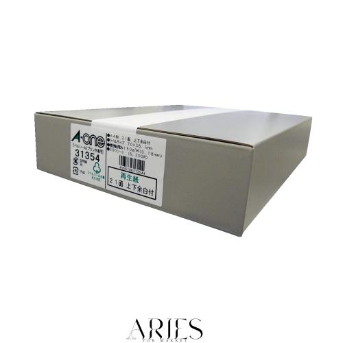 エーワン ラベルシール 再生紙 21面 300シート 31354