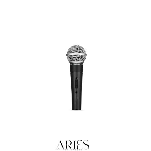 SHURE シュア ダイナミックマイク SM58SE : ON/OFFスイッチ付き マイクスタンド用ネジ有 単一指向性 カーディオイド XLR 有線 ボーカル