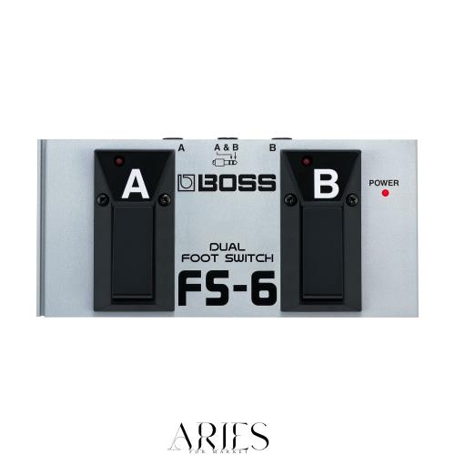 BOSS ボス デュアルフットスイッチ FS-6 ギターベース アンプ エフェクター用 ラッチ、モーメンタリー切り替え 小型