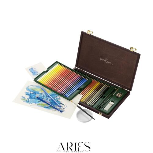 ファーバーカステル アルブレヒト デューラー水彩色鉛筆 48色セット アクセサリー付 木箱 117506 [日本正規品]