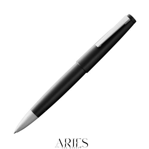 LAMY（ラミー）2000 ブラック ローラーボールペン 黒 - 丈夫なグラスファイバー製ボディのエレガントなペン - 完璧なバランス 線幅 M -