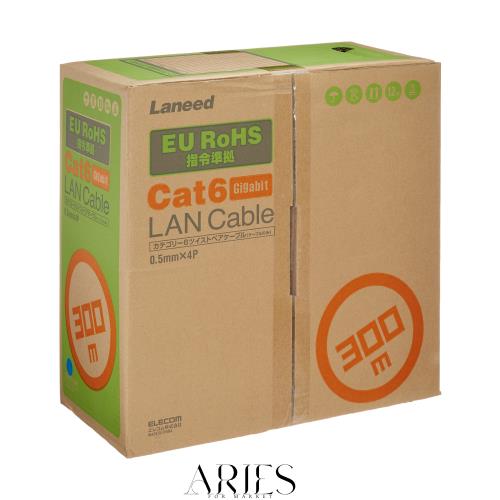 エレコム LANケーブル 300m 自作用 RoHS指令準拠 CAT6 ブルー LD-CT6/BU300/RS 30,501円