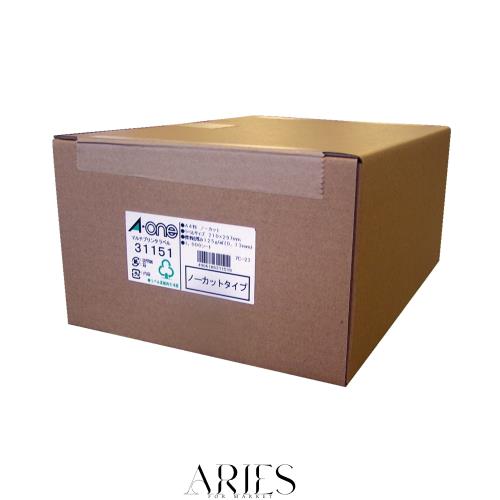 エーワン ラベルシール レーザー A4 ノーカット 1000シート 31151