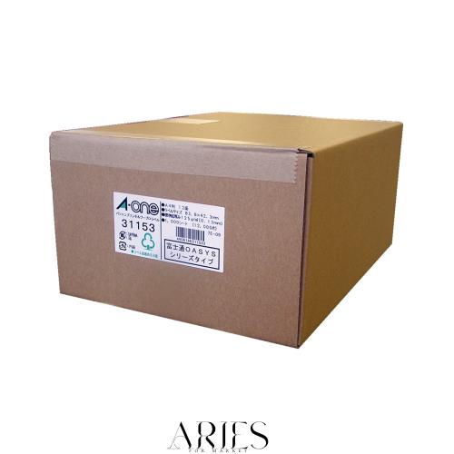 エーワン パソコン＆ワープロラベル 富士通OASYSシリーズタイプ A4 12面 1000シート 31153