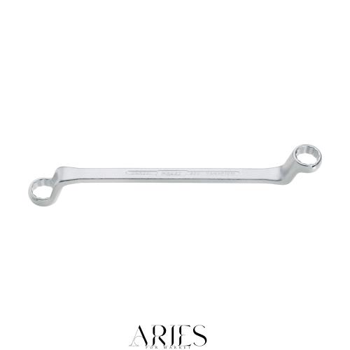 HAZET(ハゼット) 両口めがねレンチ(75度ディープオフセット) シルバー 24×27mm【日本正規輸入品】63024X27