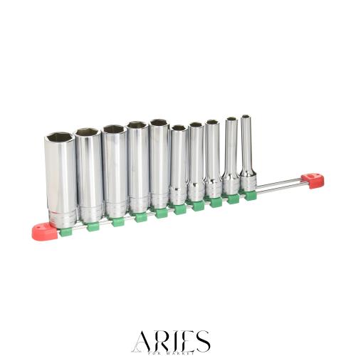 京都機械工具(KTC) 12.7mm (1/2インチ) ディープソケット セット 10個組 TB4L10E