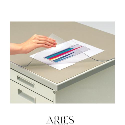 コクヨ(KOKUYO) デスクマット 軟質(塩化ビニル) 非転写 下敷付 1447×717 マ-412M