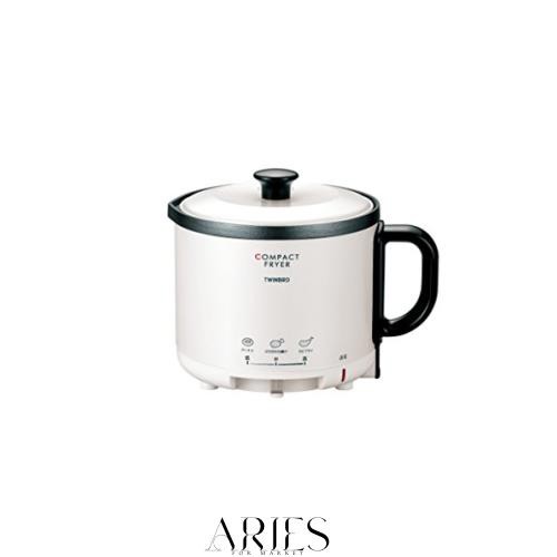 ツインバード コンパクト フライヤー 0.5L 卓上 家庭用 温度調節機能 一人用 揚げ物 パールホワイト EP-4694PWの通販は