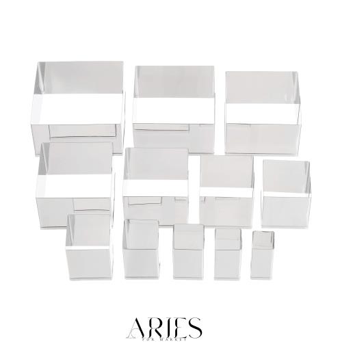 遠藤商事 TKG 野菜抜き型 パテ抜 四角 ?1~?12の 12個セット ステンレス製で錆びにくく衛生的 サイズバリエーションが多く便利 業務用 B