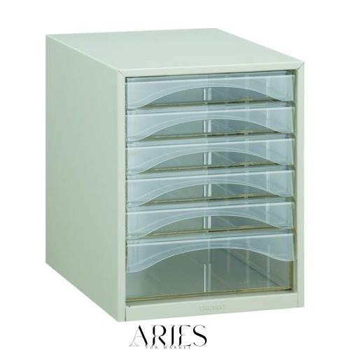 TRUSCO(トラスコ) レターケース A4型・浅型深型コンビタイプ 6段 A4-SW6P