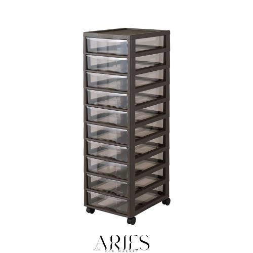 JEJアステージ(JEJ Astage) Aplos(アプロス) レターケースB4(深型10段) ダークブラウン AP-B4-FU10DBR