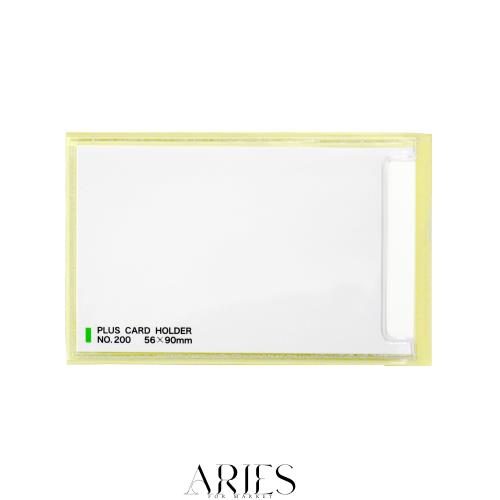 プラス 粘着剤付カードホルダー スティキット100枚(NO.200) 33-715 90×56mm