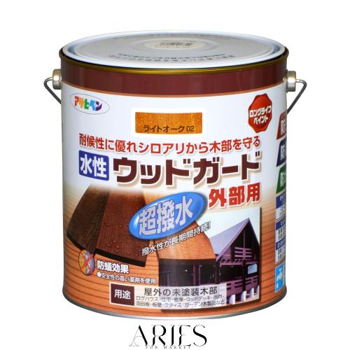 アサヒペン 水性ウッドガード外部用 ライトオーク 3L