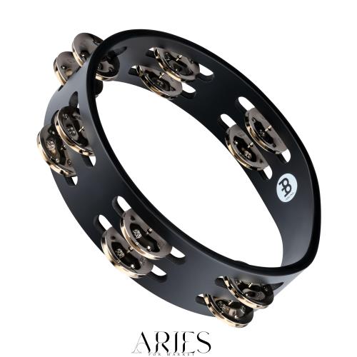 MEINL Percussion マイネル タンバリン Compact Wood Tambourine Nickel Plated Steel Jingles 2rows CTA2S-BK 【国内正規品】