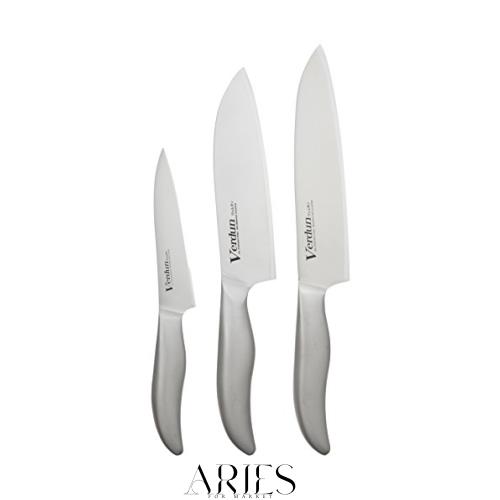 下村工業(Shimomura Kougyou) 日本製 ヴェルダン 三徳 165mm / 牛刀 180mm / ペティ 125mm 包丁 3本セット モリブデン バナジウム 鋼 食の通販は 8,566円