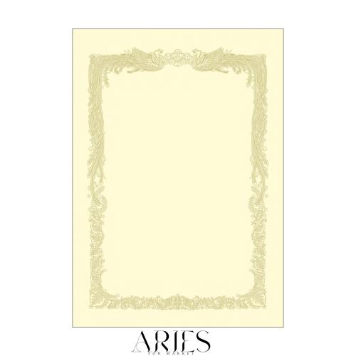 ササガワ 賞状用紙 タカ印 OA対応 横書き用 クリーム A3 100枚 10-1188