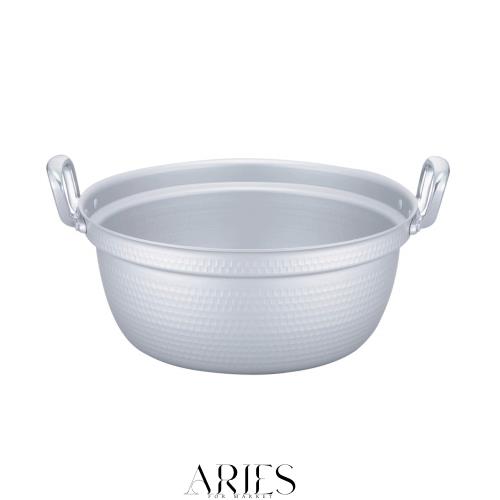 HOKUA(ホクア) マイスター アルミ極厚円付鍋 (目盛付)48cm AEV03048