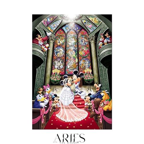 テンヨー(Tenyo) 【日本製】 1000ピース ステンドアート ジグソーパズル ディズニー ファンタジー セレブレーション (51.2x73.7cm) DS-10