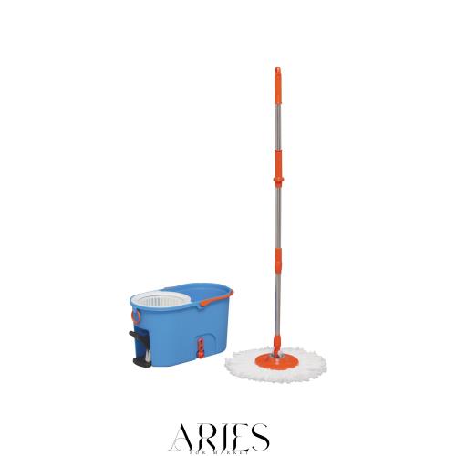 アイリスオーヤマ 回転モップ洗浄機能付き ブルー KMO-540Sの通販は 6,729円