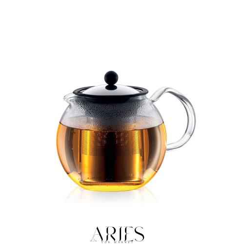 BODUM ボダム ティーポット ティーメーカー ASSAM アッサム ティープレス 1000ml シルバー 紅茶 緑茶 中国茶 ハーブティー フルーツティ