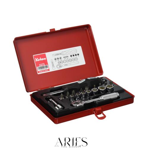 コーケン 1/4(6.35mm)SQ. ソケットセット 19ヶ組 2275