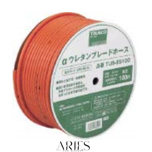 トラスコ中山(TRUSCO) αウレタンブレードホース オレンジ 50mドラム巻 11×16mm TUB-1150
