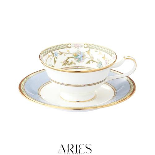 Noritake ノリタケ カップ ＆ ソーサー ( コーヒー ティー 兼用) 220cc ヨシノ グレー ボーンチャイナ Y59587/9983-6