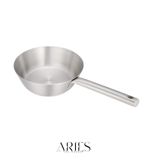 遠藤商事 業務用 ムラノ インダクション テーパーパン 20cm IH対応 18-8ステンレス ATC4503