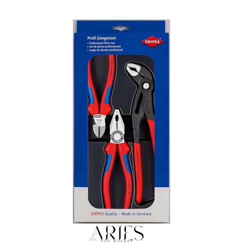 クニペックス KNIPEX 002009V01 プライヤーセット レッド