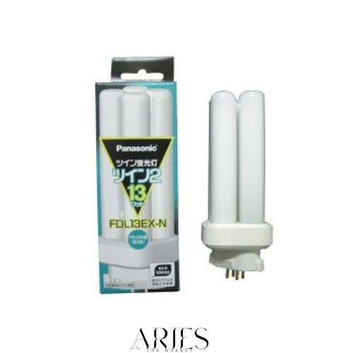 パナソニック 10個セット コンパクト形蛍光灯 《ツイン蛍光灯 ツイン2(4本束状ブリッジ)》 13W ナチュラル色(3波長形昼白色) FDL13EX-N_s