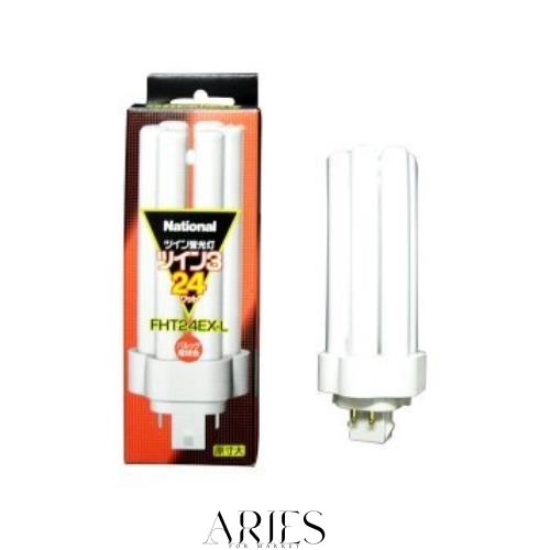 パナソニック 10個セット コンパクト形蛍光灯 24W 3波長形電球色 ツイン蛍光灯 ツイン3(6本束状ブリッジ) FHT24EX-L_set