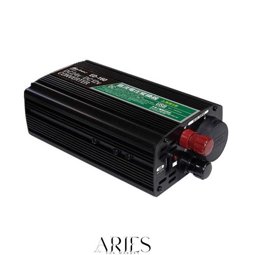 メルテック(meltec) 車載用 DCDCコンバーター デコデコ 3way(USB＆アクセサリーソケット＆陸式ターミナル) DC24V ソケット1口15A・USB1口1A