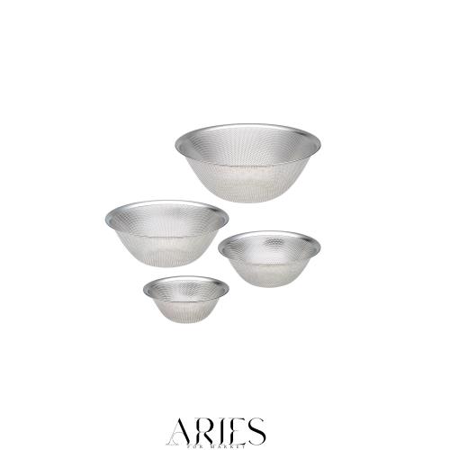 柳宗理(Yanagi Sori) ステンレスパンチングストレーナー 4点セット (16.19.23.27cm) ステンレス 日本製 ザル セット 食洗機対応 一体成型