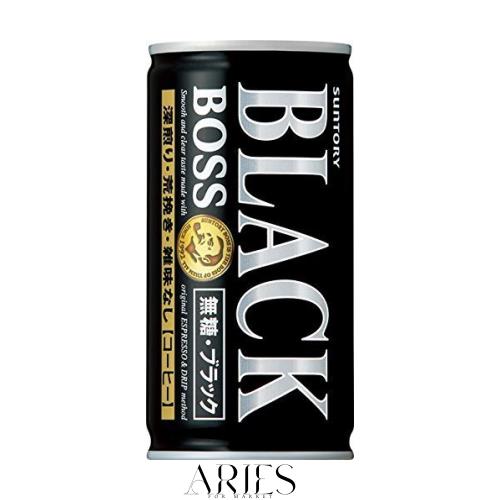 サントリー BOSS 無糖ブラック 185g × 3ケース（1ケース30缶入り）