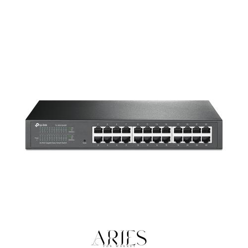 TP-Link イージースマートスイッチ 24ポート 10/100/1000Mbps Giga対応 管理機能付 金属筺体 メーカー保証5年 TL-SG1024DE