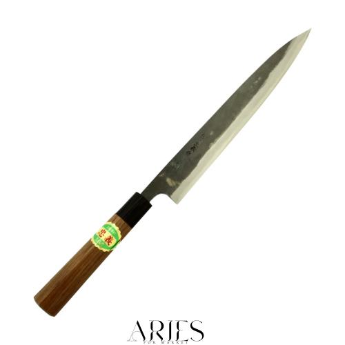 土佐刃物 包丁 黒打 柳刃包丁 クルミ柄 青鋼1号 240mm