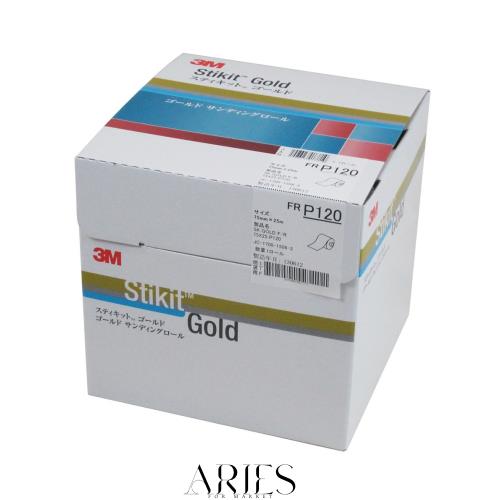 3M スティキットゴールドフィニッシングロールFR 75 GOL P120