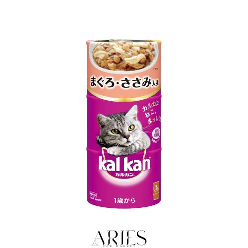 カルカン ハンディ缶 まぐろとささみ キャットフード 160グラム (x 18) (ケース販売)