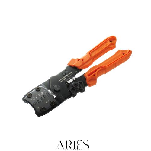 ENGINEER エンジニア ダイス交換式精密圧着ペンチ 圧着工具 オープンバレル 中型 端子 PAD-12