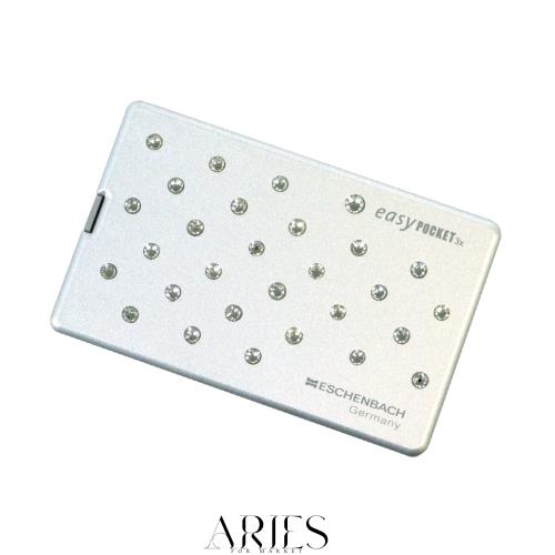 ESCHENBACH 携帯用ルーペ イージーポケット 倍率3倍 LEDライト付き ステラ 1521-11S01