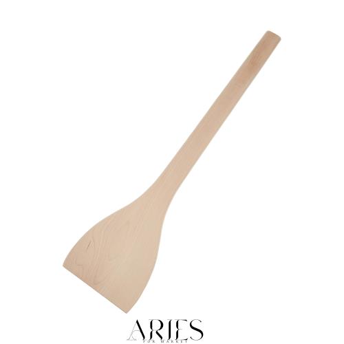 星野工業 木製 調理用べら 約55cm(しなやかで曲がりに強いブナ材製) 先端が平らなタイプ