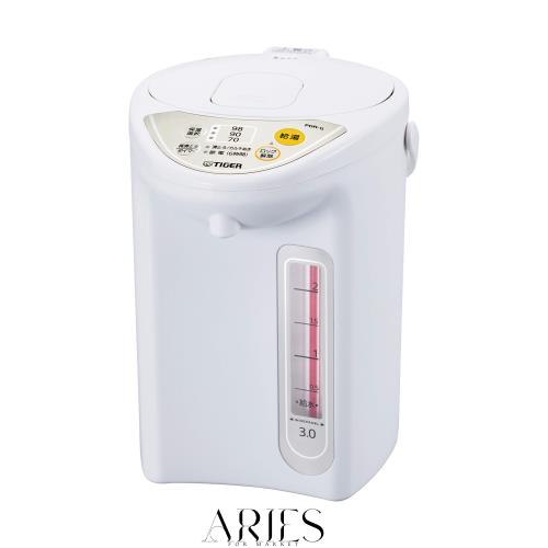 タイガー魔法瓶(TIGER) マイコン電気ポット 保温機能 節電タイマー 3L アーバンホワイト PDR-G300-WU