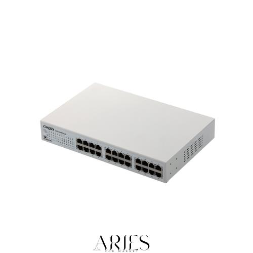 エレコム スイッチングハブ ギガビット 24ポート マグネット付き 電源内蔵 金属筺体 EHC-G24MN-HJW