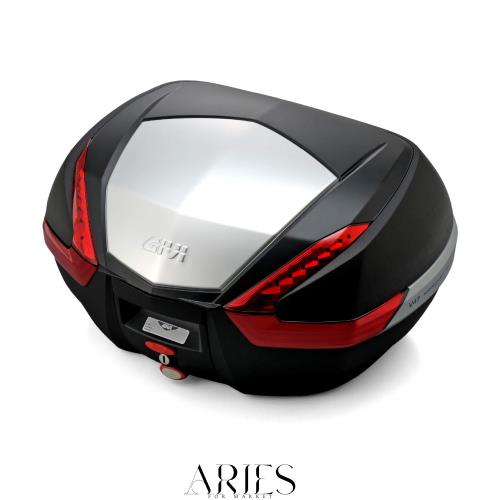 GIVI(ジビ) バイク リアボックス モノキー 47L V47N 未塗装ブラック(アルミパネル) レッドレンズ 92512 34,109円