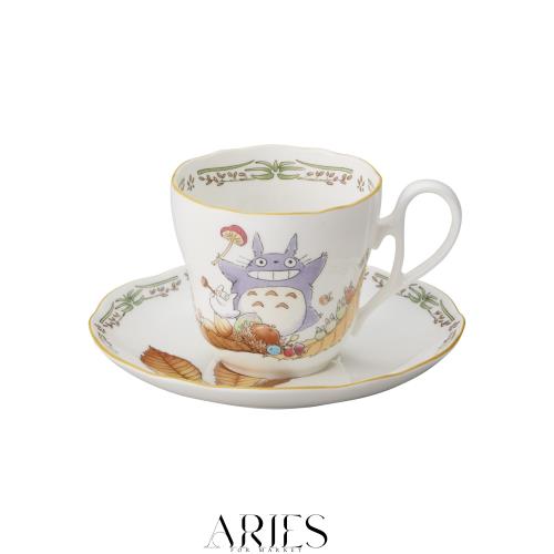 Noritake ノリタケ カップ ＆ ソーサー ( コーヒー ティー 兼用) 250cc となりのトトロ 電子レンジ対応 1客 ボーンチャイナ TT97889/4924-