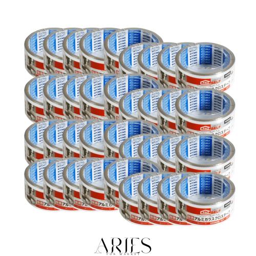 ニトムズ 耐熱アルミガラスクロステープ 38mm×3m J3510 36巻入りの通販は 31,910円