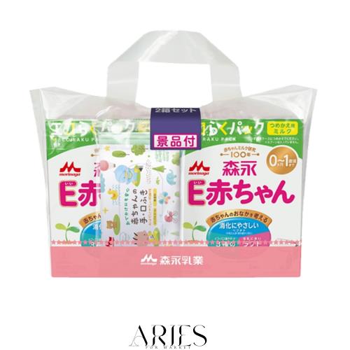 森永 E赤ちゃん エコらくパック つめかえ用 1600g(400g×2袋×2箱) 景品付き【入れかえタイプの粉ミルク】[新生児 赤ちゃん 0ヶ月~1歳頃]