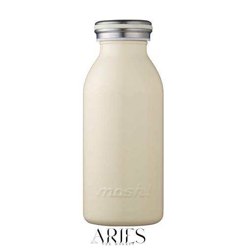 水筒 真空断熱 スクリュー式 マグ ボトル 0.35L アイボリー mosh! (モッシュ!)