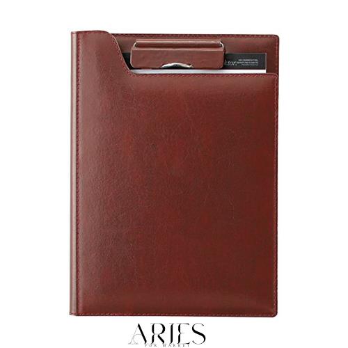 レイメイ藤井 クリップファイル zeitVektor A5 革製 ブラウン ZVF605C